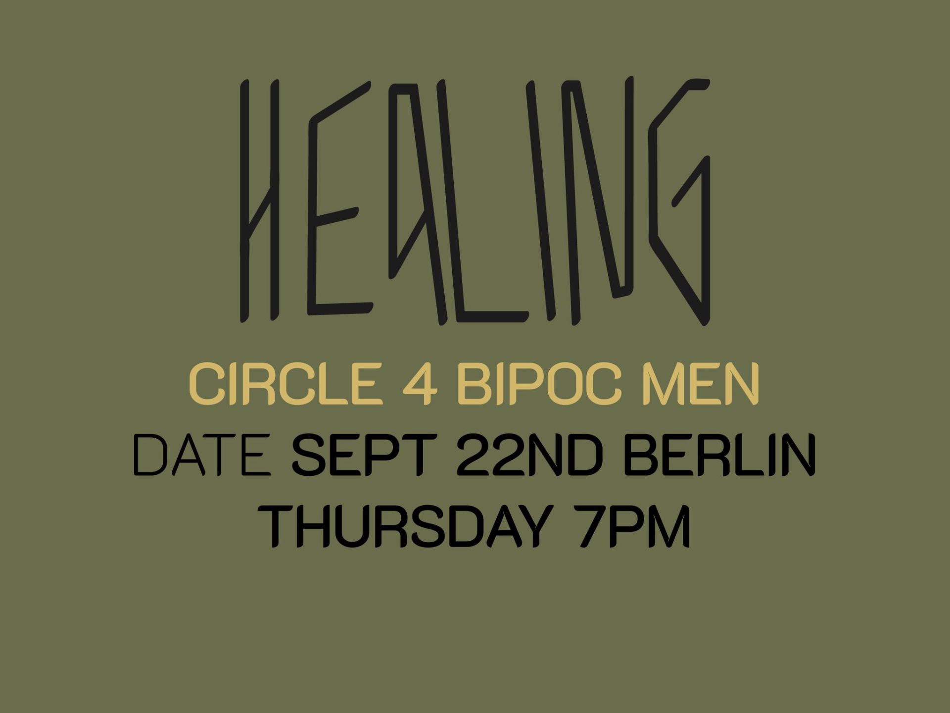Healing Circle 4 BIPOC Men