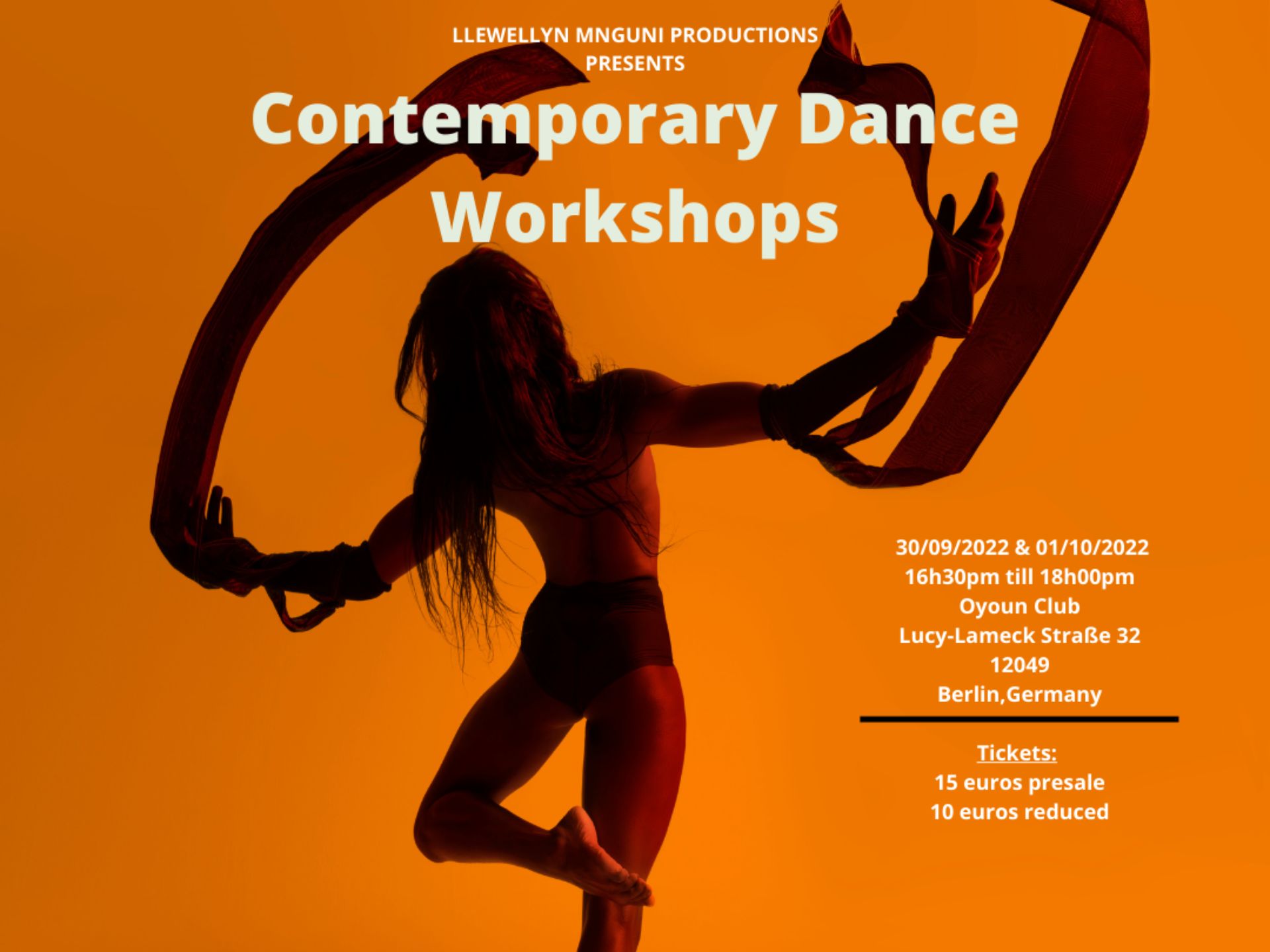 Workshop | Llewellyn Mnguni: Contemporary Dance Class