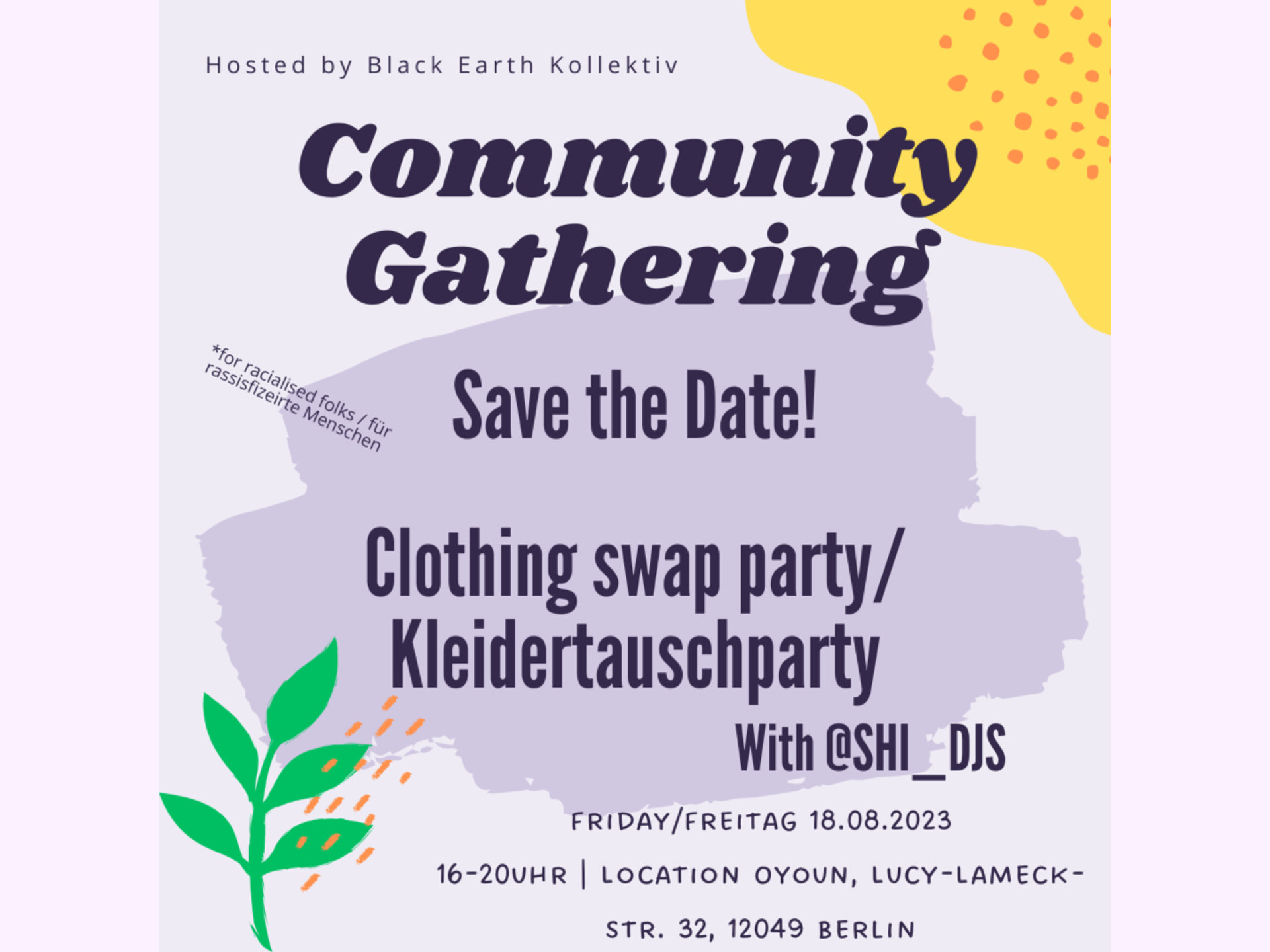 Clothing swap party  | The Intersections of Colonialism, Fashion industry and Climate crisis
