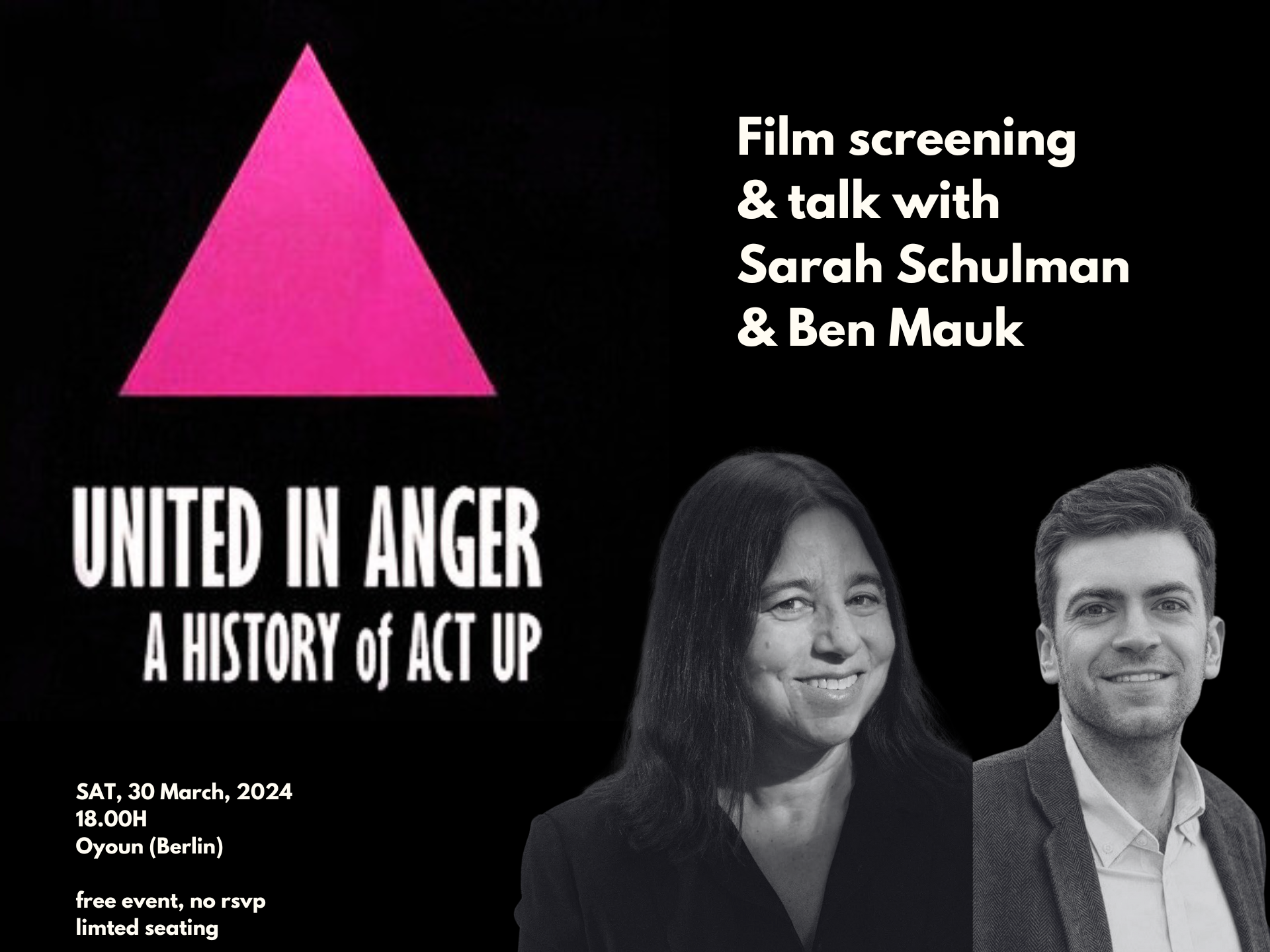 FILM + Q&A with Sarah Schulman and Ben Mauk | United in Anger (2012)